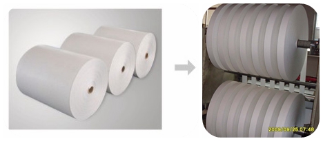 roll paper slitting machine rotolare la macchina a fessura di carta