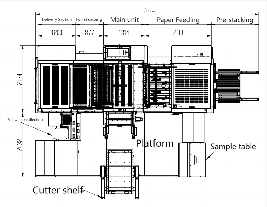 Stamping a caldo automatico e fustellatura