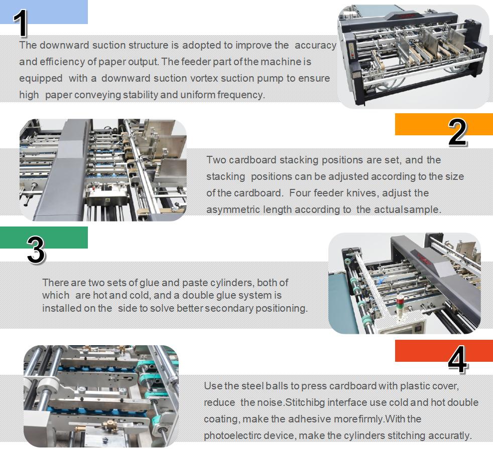 Macchina per gluring di cartone semi-automatico (multistazione)