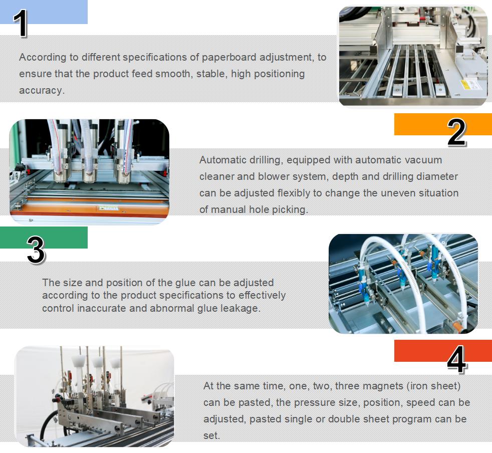 Incollaggio del magnete automatico con trapano