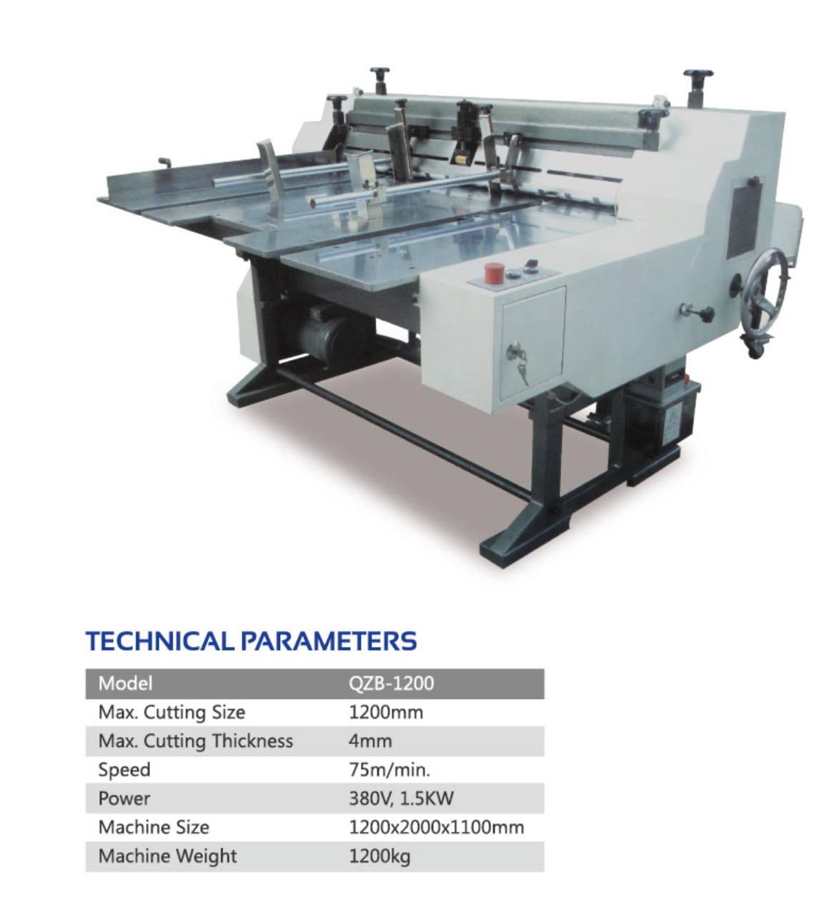 Macchina di taglio del cartone