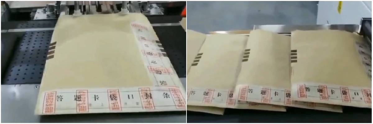 Autunno velocit&agrave; automatica con documenti di esame spray