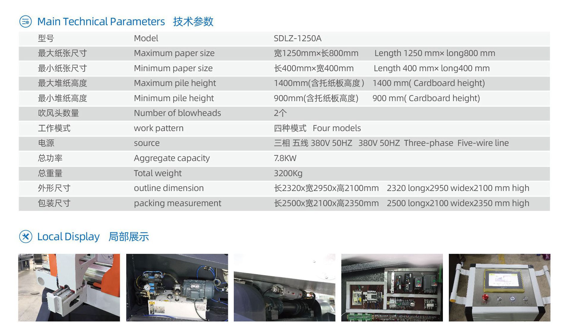 Macchina per turnover della pila di carta