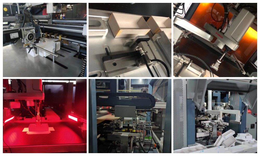 Macchina di formazione della scatola rigida automatica