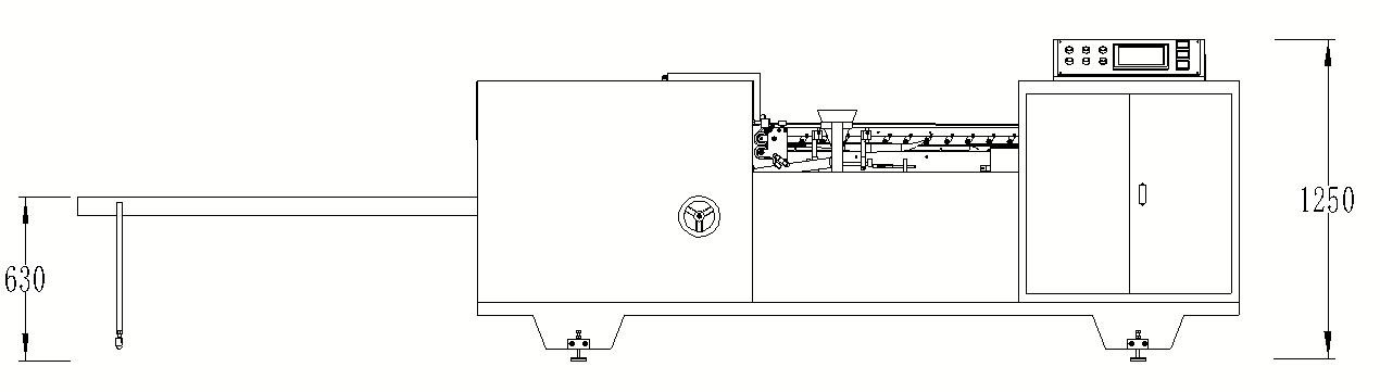 Macchina incollata di copertura e scatola inferiore