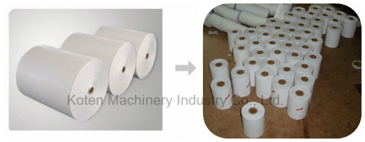 Macchina a fessura di carta e riavvolgimento